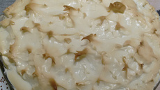 Sobremesa de inverno rapidinha de banana com canela