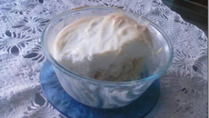 Creme gelado de maçã da vó Lhulhu