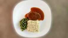 Risoto cítrico de laranja com limão