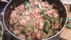 Frango xadrez da Any