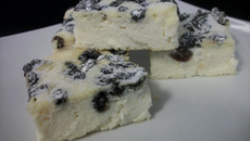 Torta de ricota com passas