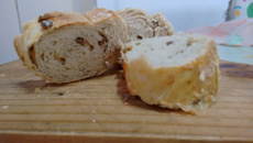 Pão de azeitonas pretas ou verdes