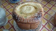 Panetone de máquina de pão