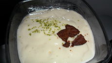 Mousse de limão com biscoito delícia