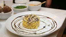 Fettuccini ao molho de cogumelos