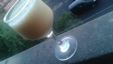 Batida de maracujá com leite