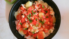 Lagosta simples de forno