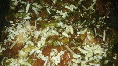 Sobrecoxas ao molho com abobrinha