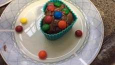 Cupcake de chocolate