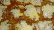 Ninho recheado macarrão