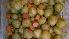 Batata temperada ao molho