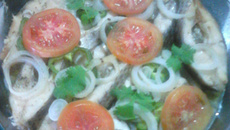 Peixe rápido no micro-ondas