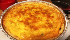 Quiche de alho-poró