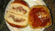 Pão de batata de minuto