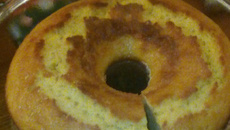 Bolo de fubá cremoso