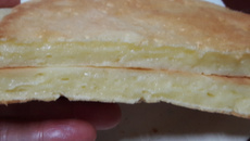 Crepioca de queijo assado na frigideira
