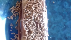 Panqueca de chocolate com recheio de brigadeiro