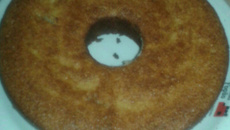 Bolo de farinha de mandioca com banana