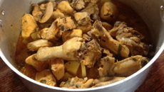 Frango guizado da Celia