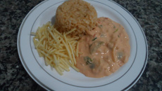 Bacalhau ao leite de coco