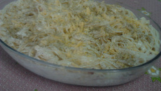 Macarrão com requeijão de forno