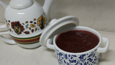 Geleia consistente de morango