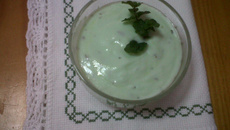 Molho de menta para salada
