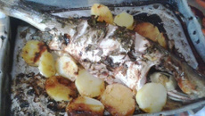 Peixe assado à moda madureira