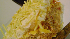 Torta de pão de forma ao forno