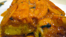 Bolo pudim de banana