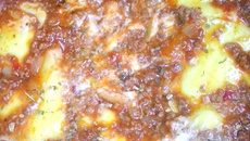 Lasanha de pão com molho branco light