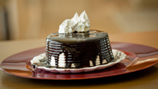 Bolo de chocolate de aniversário