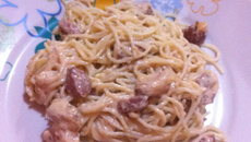 Macarrão com molho branco