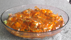 Filé de merluza à parmegiana