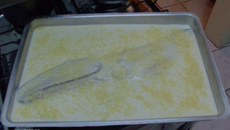 Salmão ao molho de queijo