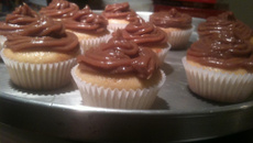 Minibolo de Milka com avelãs