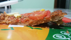 Pizza integral de liquidificador