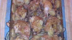 Coxa de frango com molho de maionese