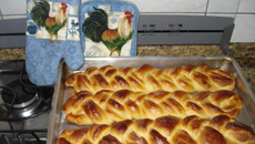 Trança com leite condensado