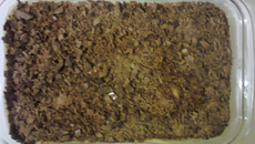 Torta de waffer, coco e chocolate ao leite