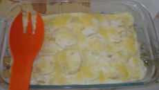 Batata com maçã ao forno