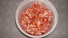 Pipoca doce igual do pipoqueiro