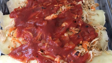 Panquecas com massa de tapioca