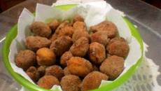 Bolinho de chuva com banana