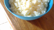 Arroz doce com limão