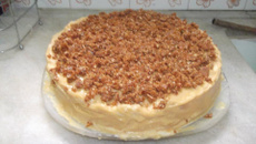 Torta crocante de doce de leite