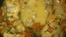 Peixe na panela de pressão