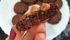 Cookie de aveia e cacau