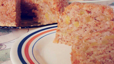 Bolo de maçã molhadinho sem ovos