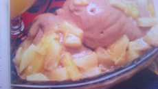 Sorvete de marshmallows e doce de leite